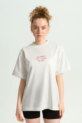 CHERRY EKRU TİŞÖRT - Dossha