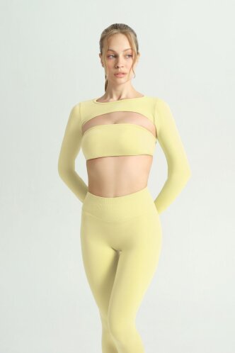 GLOW 'N FLOW BUTTER YELLOW BOLERO - Dossha