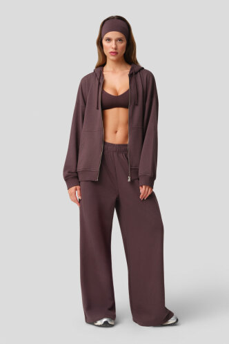 LOUNGEWEAR ESPRESSO WIDE LEG EŞOFMAN - Dossha