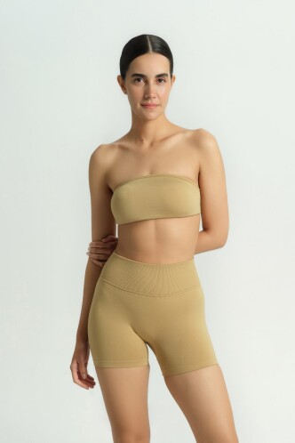 SUNBEAM AÇIK KAHVE STRAPLEZ BRA - Dossha